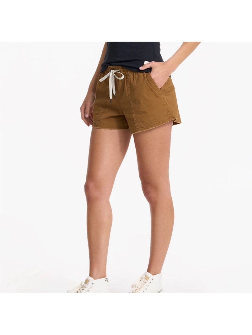 Vuori Brown Drawstring Ripstop Shorts